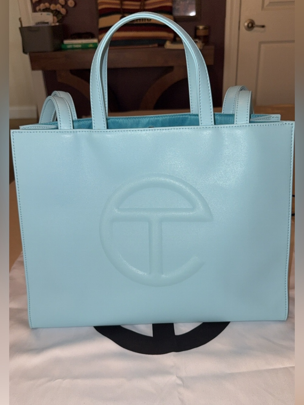 Telfar Medium Pool Blue Shopping Bag
